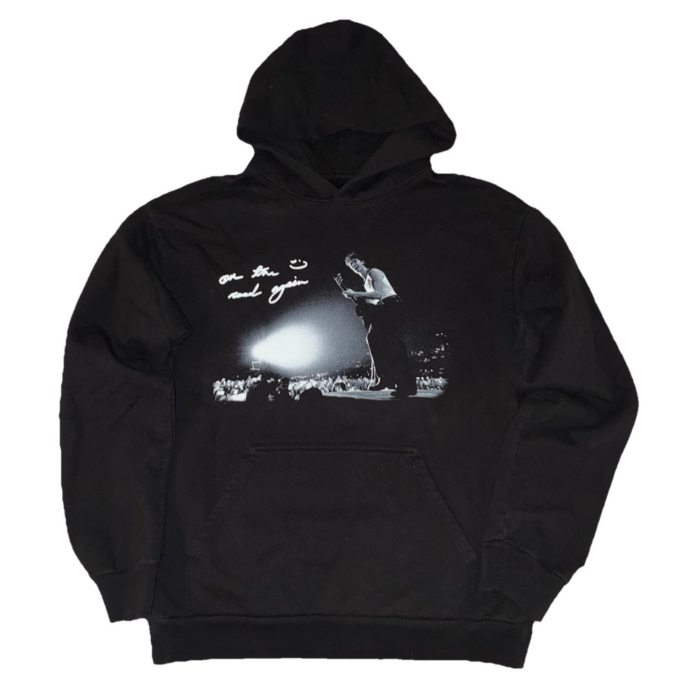 Shawn Mendes OTRA Hoodie L Black On The Road Again‎ Tour Merch NEW *tear